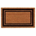 Configuracion 24 x 36 in. Black Border Rectangular Doormat, Natural CO2544279